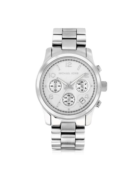 michael kors watch 251102s|Michael Kors silver runway.